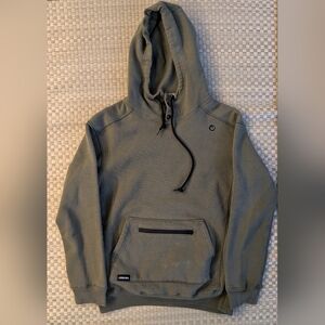 Origin The Heavy Pullover Hoodie Olive Green Men's Size Small Made in USA